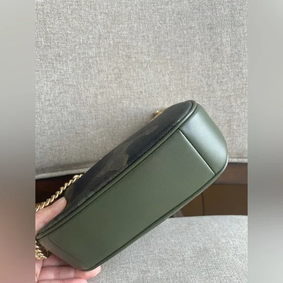 NWT！COACH Teri Mini Crossbody Bag In Signature Camo Print（CW320）gift receipt
